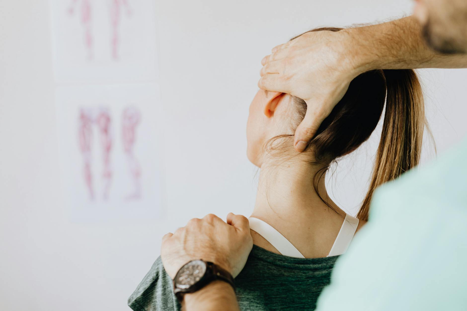 Paciente con dolor cervical pero aliviado 